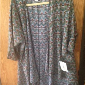 Lularoe Lindsay Large Multi Color-Great with Jeans